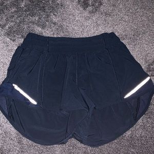 Navy Blue Lululemon hotty hot shorts 2.5”